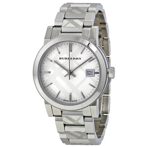 orologio burberry bu 9144 zalando|Burberry Silver Check Stamped Dial Stainlkess St .